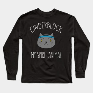 Cinderblock the Cat My Spirit Animal Long Sleeve T-Shirt